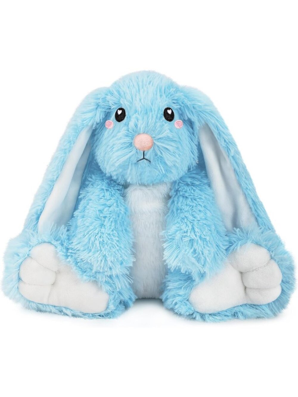Blue Bunny Weighted Plush 1.5 Lbs Microwavable Heating Pad Cute Stuffed Toy